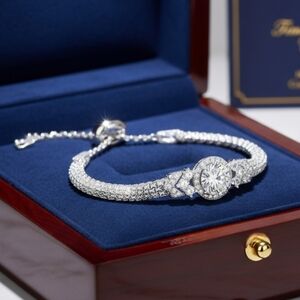Moissanite 2 CT Strand Bracelet